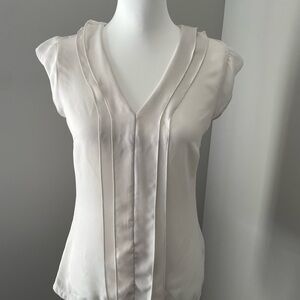 The Limited Cream V-Neck Blouse